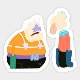 Barnacle Boy and Mermaid Man Sticker